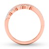 Thumbnail Image 1 of Diamond Ring 1/2 ct tw Marquise/Round 14K Rose Gold