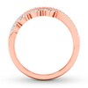 Thumbnail Image 1 of Diamond Ring 1/2 ct tw Marquise/Round 14K Rose Gold