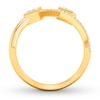 Thumbnail Image 1 of Diamond Deconstructed Ring 1/3 ct tw Princess/Round 10K Yellow Gold