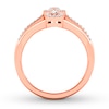 Thumbnail Image 1 of Diamond Directional Ring 1/2 ct tw Marquise/Round 14K Rose Gold