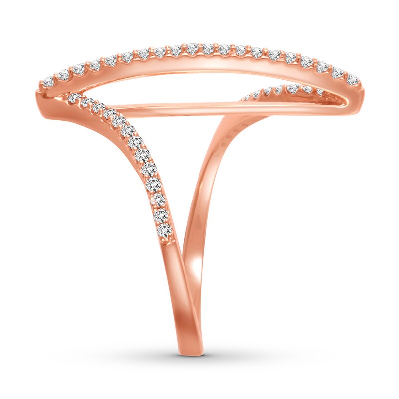Diamond Ring 1/3 carat tw Round 10K Rose Gold