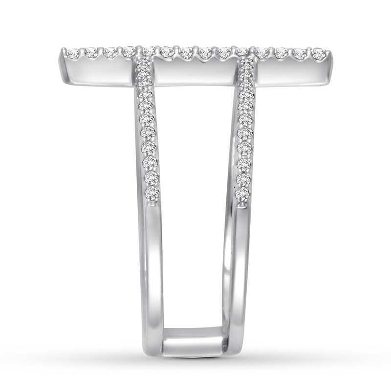 Diamond Ring 1/3 carat tw Round 10K White Gold