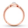 Thumbnail Image 1 of Diamond Promise Ring 3/8 ct tw Round 10K Rose Gold