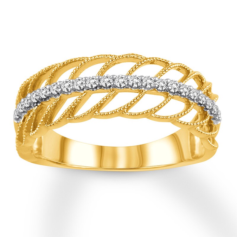 Diamond Anniversary Band 1/6 ct tw Round-cut 10K Yellow Gold