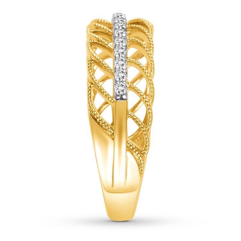 Diamond Anniversary Band 1/6 ct tw Round-cut 10K Yellow Gold