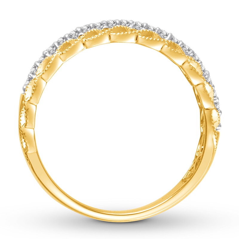 Diamond Anniversary Band 1/6 ct tw Round-cut 10K Yellow Gold