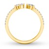 Diamond Deconstructed Ring 1/2 ct tw Pear-shaped/Round 14K Yellow Gold