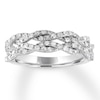 Thumbnail Image 1 of Diamond Anniversary Band 1/2 ct tw Round-cut 10K White Gold