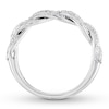 Thumbnail Image 2 of Diamond Anniversary Band 1/2 ct tw Round-cut 10K White Gold