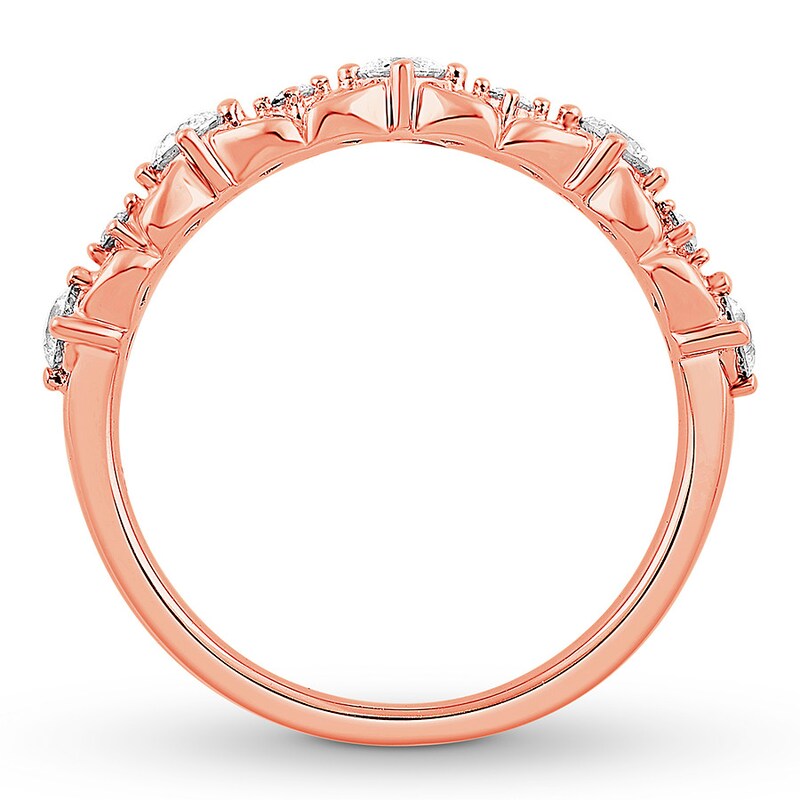 Diamond Anniversary Band 1/2 ct tw Round-cut 10K Rose Gold