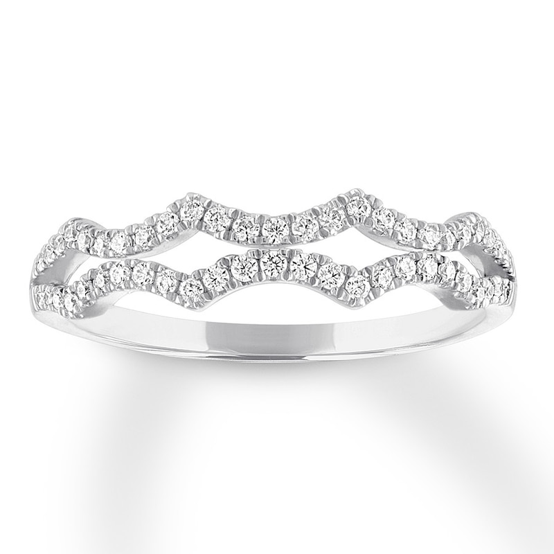 Diamond Anniversary Band 1/4 ct tw Round-cut 10K White Gold