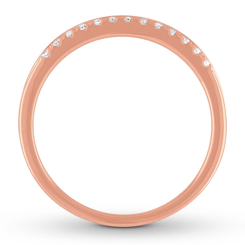 Diamond Anniversary Band 1/8 ct tw Round-cut 10K Rose Gold