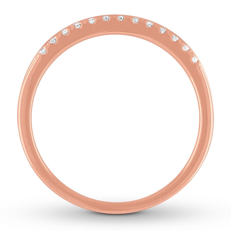 Diamond Anniversary Band 1/8 ct tw Round-cut 10K Rose Gold