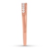 Thumbnail Image 2 of Diamond Anniversary Band 1/8 ct tw Round-cut 10K Rose Gold