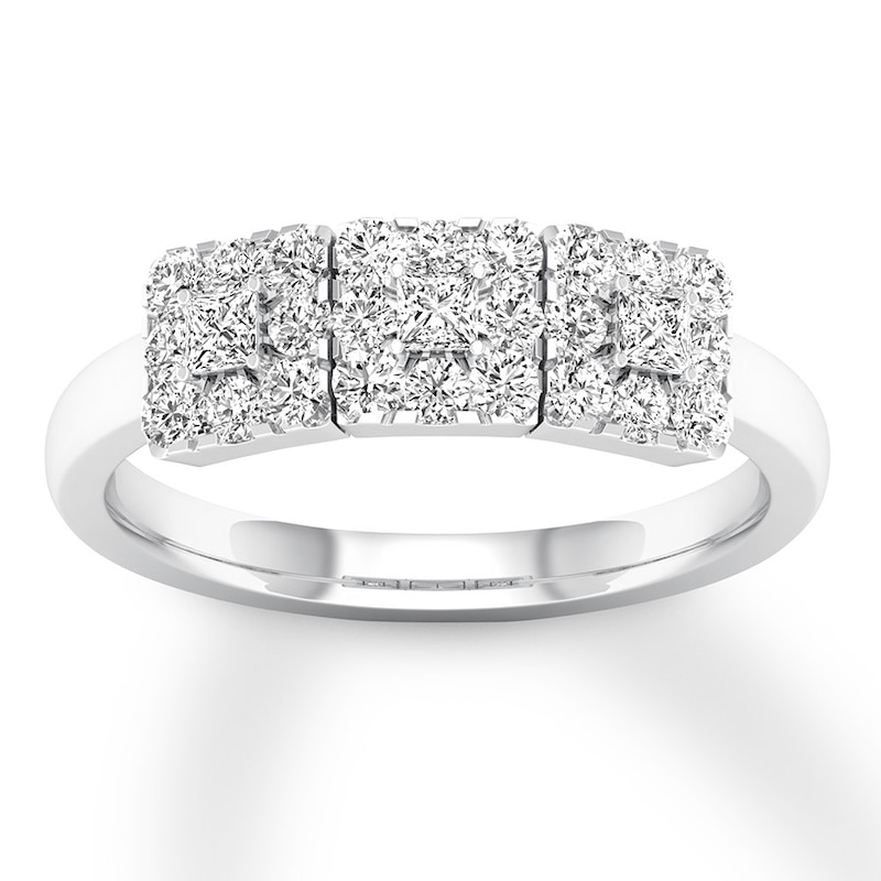 Diamond Anniversary Band 5/8 ct tw Princess-cut 14K White Gold