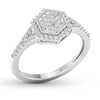 Thumbnail Image 3 of Diamond Ring 1/3 ct tw Round 10K White Gold