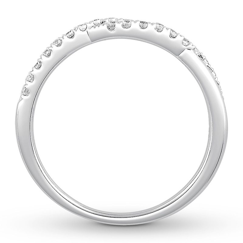 Main Image 2 of Colorless Diamond Anniversary Band 1/4 ct tw 14K White Gold