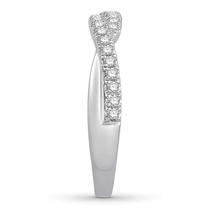 Main Image 3 of Colorless Diamond Anniversary Band 1/4 ct tw 14K White Gold