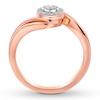 Thumbnail Image 1 of Diamond Promise Ring 1/10 ct tw Round 10K Rose Gold