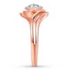 Thumbnail Image 2 of Diamond Promise Ring 1/10 ct tw Round 10K Rose Gold