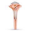 Thumbnail Image 2 of Diamond Promise Ring 1/10 ct tw Round 10K Rose Gold