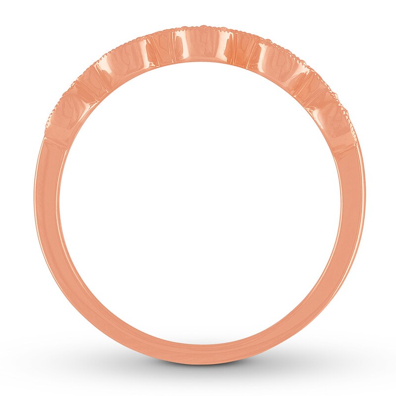 Diamond Anniversary Band 1/10 ct tw Round-cut 10K Rose Gold