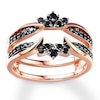 Thumbnail Image 0 of Black Diamond Enhancer Ring 3/8 ct tw Round 14K Rose Gold