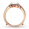 Thumbnail Image 1 of Black Diamond Enhancer Ring 3/8 ct tw Round 14K Rose Gold