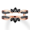 Thumbnail Image 3 of Black Diamond Enhancer Ring 3/8 ct tw Round 14K Rose Gold