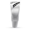 Thumbnail Image 3 of Men's Black & White Diamond Band 1/4 ct tw 10K White Gold