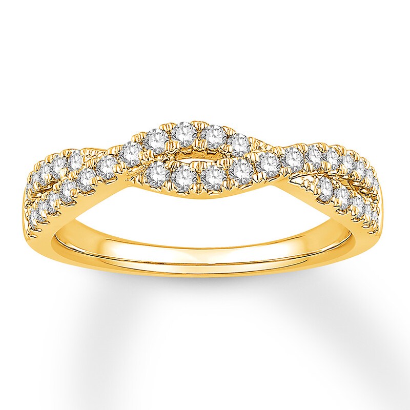 Main Image 1 of Colorless Diamond Anniversary Band 3/8 ct tw 14K Yellow Gold