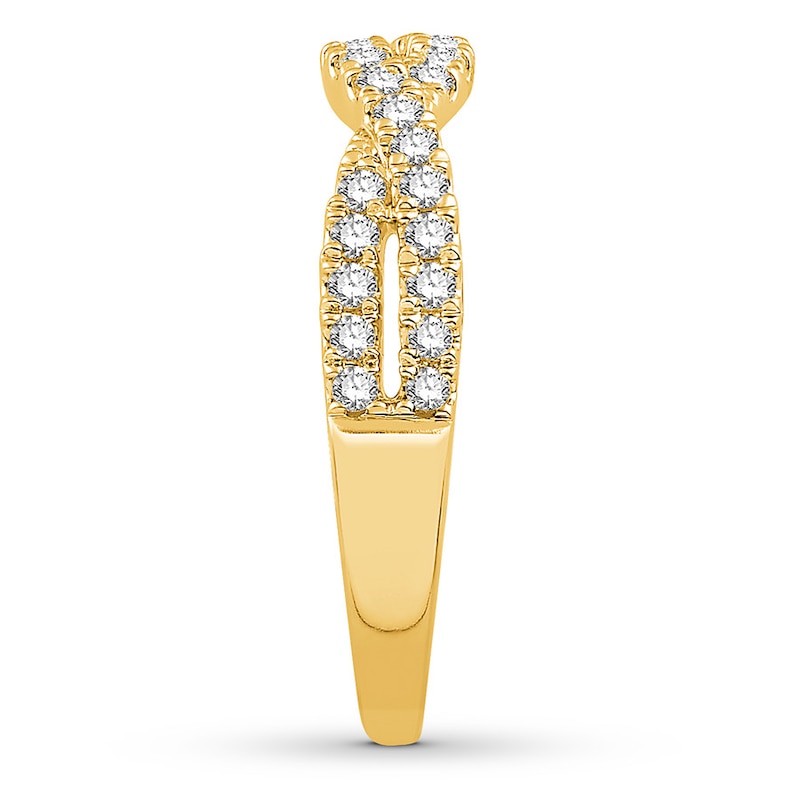Main Image 3 of Colorless Diamond Anniversary Band 3/8 ct tw 14K Yellow Gold