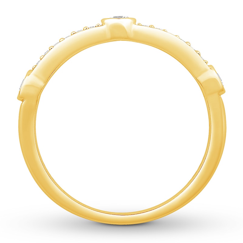 Colorless Diamond Anniversary Band 1/4 ct tw 14K Yellow Gold