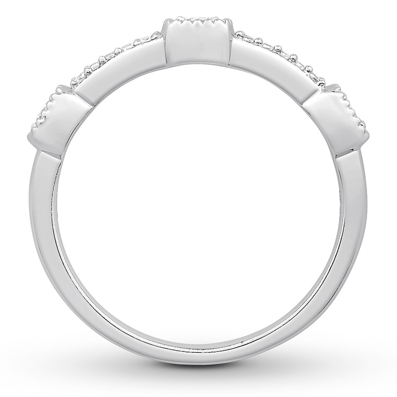 Colorless Diamond Anniversary Band 1/3 ct tw 14K White Gold