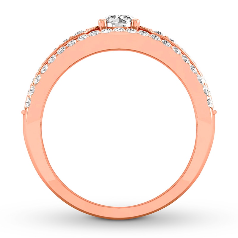 Diamond Anniversary Band 3/4 ct tw Round-cut 14K Rose Gold