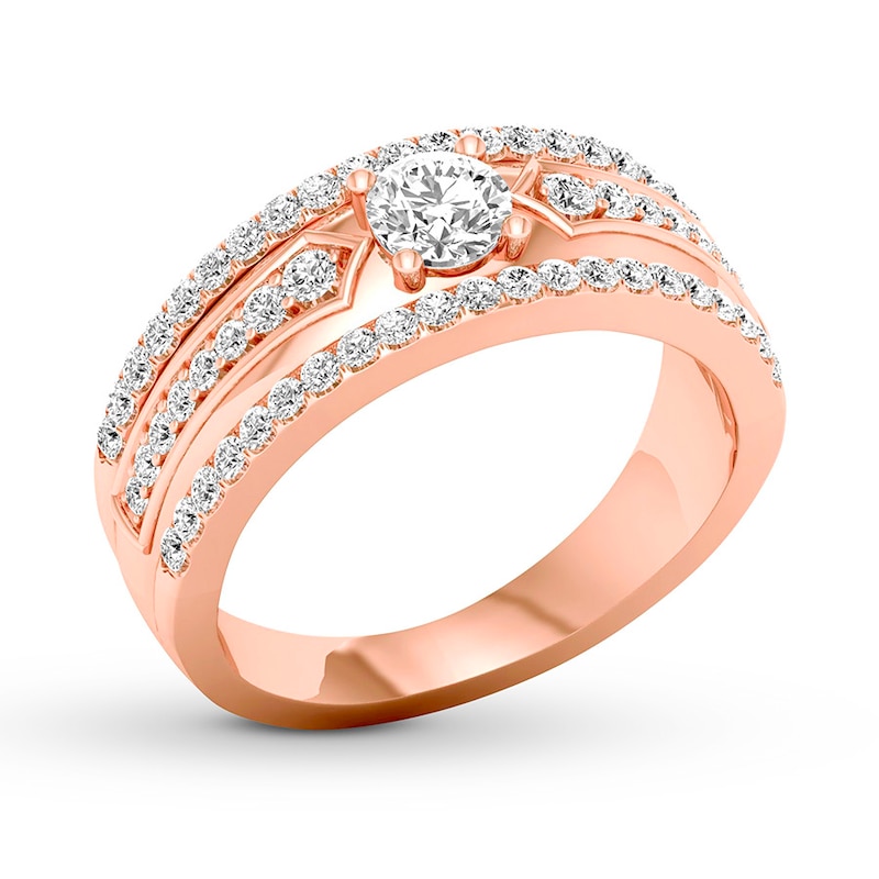 Diamond Anniversary Band 3/4 ct tw Round-cut 14K Rose Gold