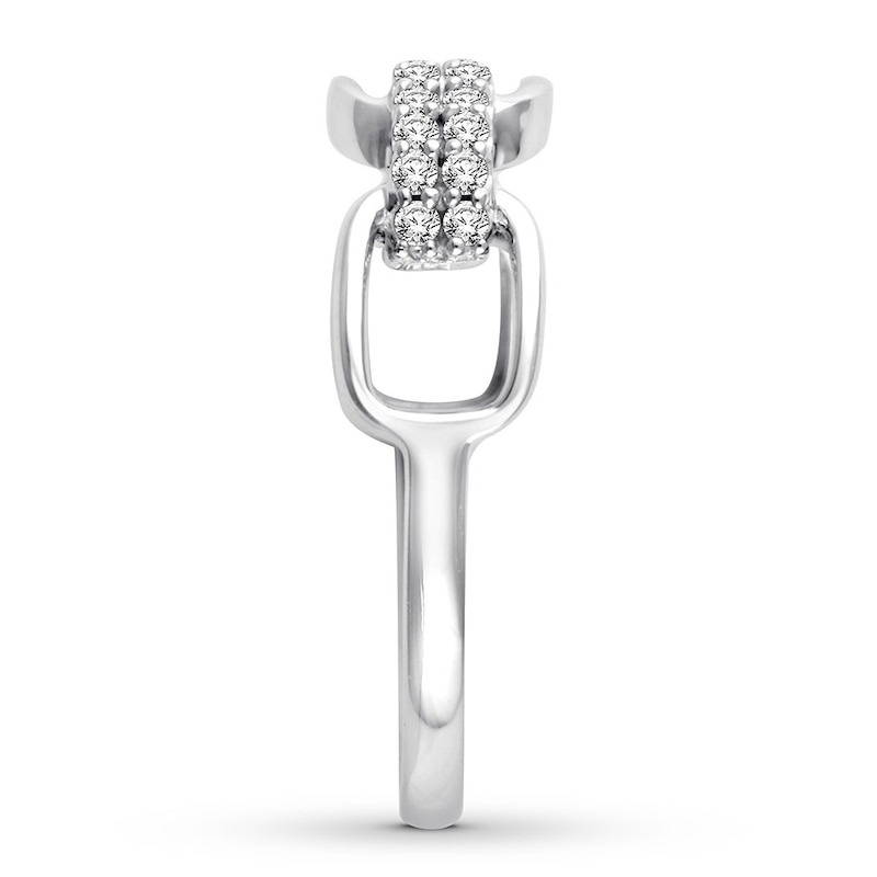 Main Image 2 of Diamond Anniversary Band 1/5 ct tw Round-cut 10K White Gold
