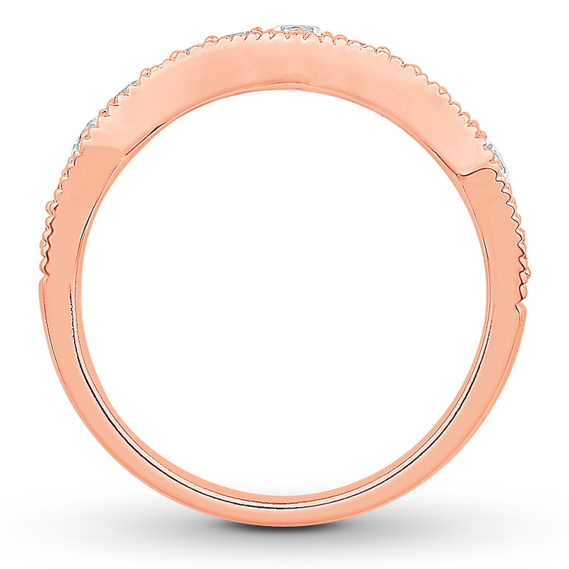 Colorless Diamond Anniversary Band 1/2 ct tw 14K Rose Gold