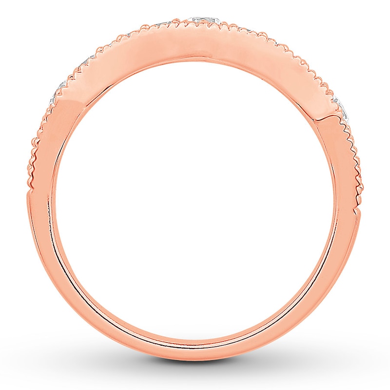 Main Image 2 of Colorless Diamond Anniversary Band 1/2 ct tw 14K Rose Gold