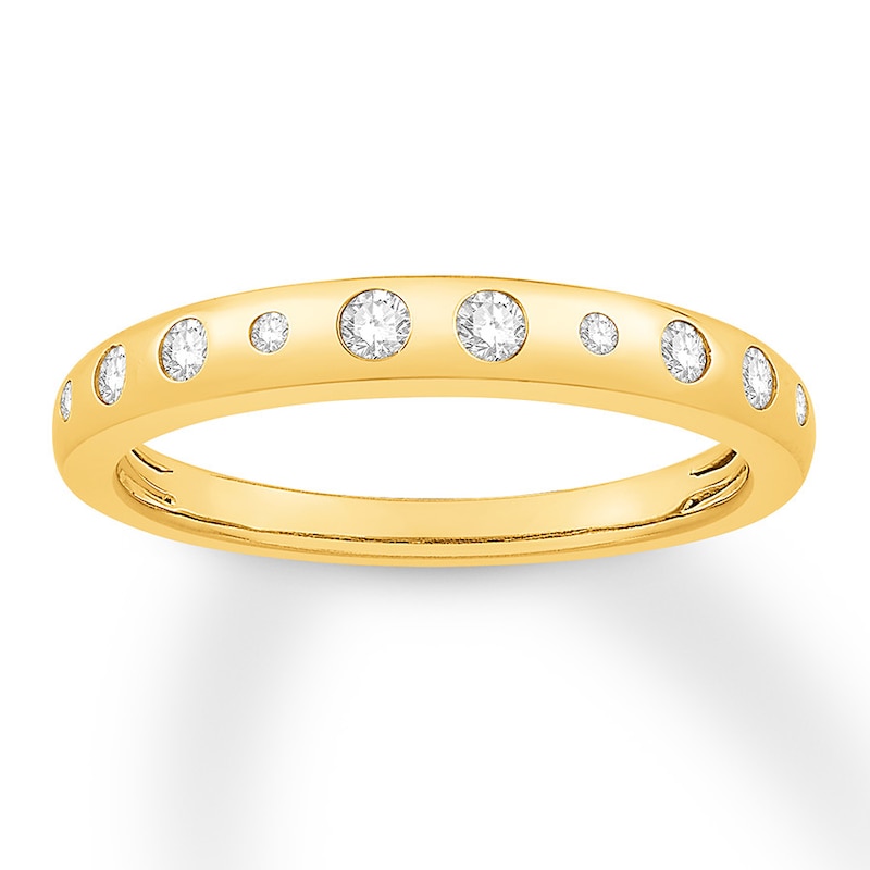 Diamond Anniversary Band 1/5 ct tw Round-cut 10K Yellow Gold