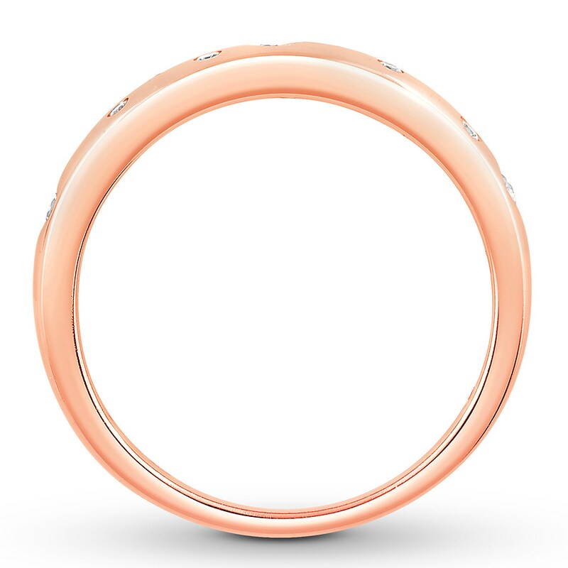 Diamond Anniversary Band 1/5 ct tw Round-cut 10K Rose Gold