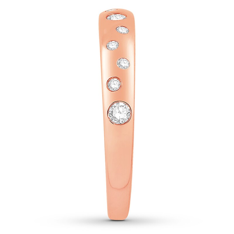 Diamond Anniversary Band 1/5 ct tw Round-cut 10K Rose Gold