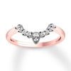 Thumbnail Image 0 of Diamond Contour Ring 1/6 ct tw Round-cut 14K Rose Gold