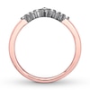 Thumbnail Image 1 of Diamond Contour Ring 1/6 ct tw Round-cut 14K Rose Gold