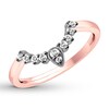 Thumbnail Image 3 of Diamond Contour Ring 1/6 ct tw Round-cut 14K Rose Gold