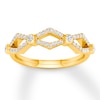 Thumbnail Image 1 of Diamond Stackable Ring 1/4 ct tw Bezel-set 10K Yellow Gold