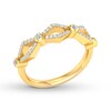 Thumbnail Image 4 of Diamond Stackable Ring 1/4 ct tw Bezel-set 10K Yellow Gold
