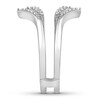 Thumbnail Image 3 of Diamond Enhancer Ring 3/8 ct tw Round-cut 14K White Gold
