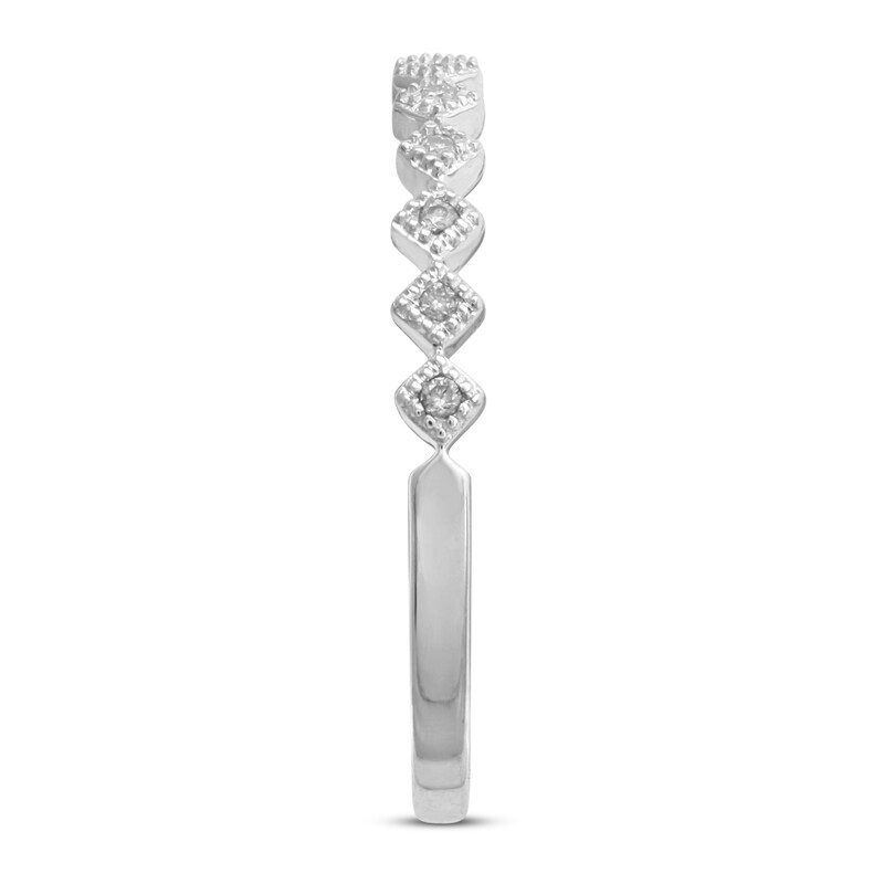 Main Image 2 of Stackable Ring 1/20 ct tw Diamond 10K White Gold