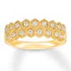 Thumbnail Image 1 of Diamond Anniversary Ring 1/4 ct tw Round-cut 10K Yellow Gold